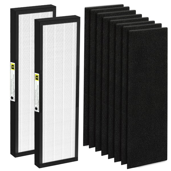 FLT4825 Filter B True HEPA Replacement Compatible with G-guardian Air Purifier Models AC4825 AC4300 AC4800 AC4850PT AC4900CA AC4820 AP2200CA with 8 Activated Carbon Pre-Filters