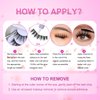 False Eyelashes Looks So Natural Wispy Lashes Includes 5 Pairs Of Lashes Reusable Strip Lashes Easy to Apply Glue On