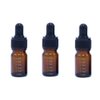 3 Pcs 5ml 0.17oz Empty Refillable Amber Glass Graduated Dropper Bottle Essential Oil Cosmetics Elite Fluid Container Jar Pot Holder with Glass Pipette Dropper