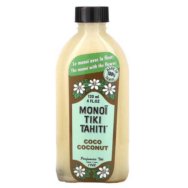 Coconut Oil Naturel Monoi Tiare Cosmetics 4 oz Oil