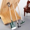 3Pcs/Set Miniature Garden Tools 1:12 Mini Shovels and Rake Farm Tools Fairy Garden Dollhouse Accessories Small Ornament Resin Model (Black)