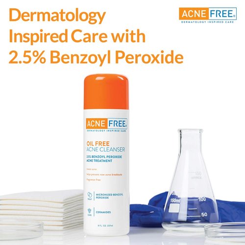 AcneFree Oil-Free Acne Cleanser 8 oz (Pack of 2)