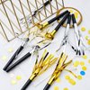 Skylety 48 Pcs Noise Makers Party Favors New Year Noise Makers Noise Makers for Sporting Events Eve Party Horns Whistles Gold Silver Party Blowers for Christmas Birthday Baby Shower Party Favors