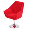Agatige Miniature Chair, Rotate Flocking Chair Dollhouse Furniture for 1:12 Miniature Doll House Accessories(Red)
