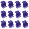 AUEAR, 12 Pack Hot Roller Clips Hair Curler Claw Clips Replacement Roller Clips for Women Purple