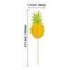 24Pcs Luau 3D Pineapple Cupcake Toppers Tropical Pineapple Leaf Aloha Cupcake Picks for Summer Hawaiian Luau Tropical Theme Baby Shower Birthday Wedding Party Cake Decorations Supplies