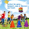 Win SPORTS 3 in 1 Carnival Outdoor Games Combo Set, Soft Plastic Cones Cornhole Bean Bags Ring Toss Games,for Kids Adults Indoor Outdoor Birthday Party Lawn Games Supplies (26 Pieces