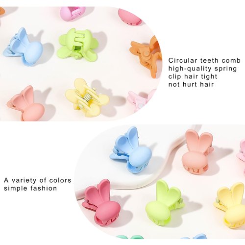 Small Colorful Claw Hair Clips - 40Pcs Mini Strong Grip Hair Accessories for Toddler Girls