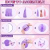 53pcs Butterfly Birthday Decorations, Purple Butterfly Decorations with Honeycomb Ball Banner Butterfly Hanging Swirl Big Butterfly Foil Balloon for Women Girl Butterfly Theme Birthday Supplies