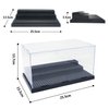 Hensgaukt Figure Display case Box Suitable for Lego Minifigures Series Figure Blocks Toys Acrylic Dustproof Showcase Base