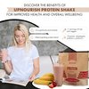 UpNourish Strawberry Banana Vegan Protein Powder, Meal Replacement Shake, Gluten Free, Dairy Free, Packed with Essential Vitamins and Minerals, Keto-Friendly, Low-Carb Diet, 15 Servings