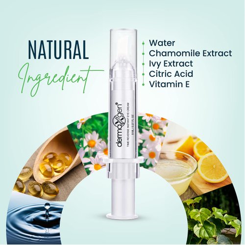 DERMAXGEN Puffy Eye Treatment Time Reverse Instant Anti-aging Eye Cream New Advanced Formula - Visibly Reduce Under-eye Bags, Wrinkles, Dark Circles, Fine Lines & Crow's Feet Instantly - 8ml