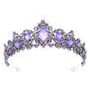 Kamirola Crown for Women Wedding Tiara for Women Queen Crown Crystal Tiara Crown Wedding Tiaras for Womens or Girls Birthday Prom Pageant Party halloween Chrismas (TR05) (Black & Purple)