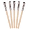 GTHER 5PCS Wooden Pencil Extender,Adjustable Art Pencil Lengthener, Pencil Extender Holder with Aluminum Handle for Colored Pencils Crayon School Office Supplies