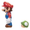 Super Mario Action Figure 4 Inch Mario Collectible Toy with 1 Up Mushroom Accessory