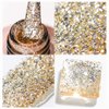 SUPWEE Gold Glitter Gel Nail Polish Sparkle Color Nail Polish Gel Diamond Gold Gel Polish Soak Off UV Gel Manicure Nail Salon Varnish Nail Art DIY At Home 10ML(0.33 Fl Oz)