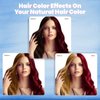 IIIMEIDU Hair Dye Shampoo 3 in 1 for Gray Hair, Herbal Ingredients Shampoo Black Hair Dye for Women Men, Grey Coverage Shampoo 500ml (Burgundy)