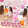 Western Party Decorations Western Cowgirl Birthday Party Decorations Includes Birthday Banner, Cake Topper, Cupcake Toppers,Balloons, Background for Girl Birthday