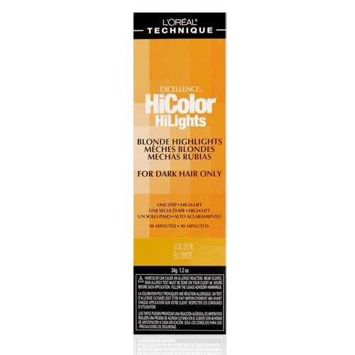 L'Oréal Technique HiColor Blonde HiLights Permanent Hair Color for Dark Hair | Intense Blonde Highlights | No Pre-Lightening Required | No-Drip Creme | Quick Processing Time | Golden Blonde