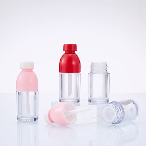 20PCS Beverage bottle shape empty lipstick container packaging 8ml soda bottle lip gloss tube (pink)