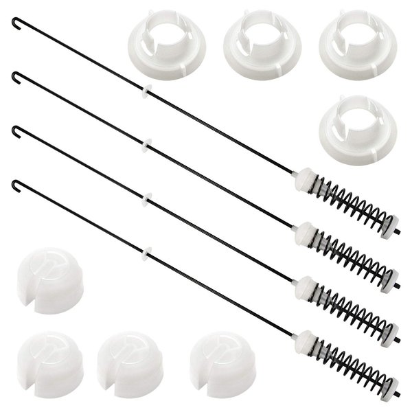 W10780045 Washer Suspension Rod kit 4pcs(26.7in)-Compatible with Whirlpool Amana Kenmore Modols NTW4605EW0 NTW4516FW1 NTW4516FW2 NTW4516FW3 WTW4800BQ1 (5 YEARS WARRANTY)
