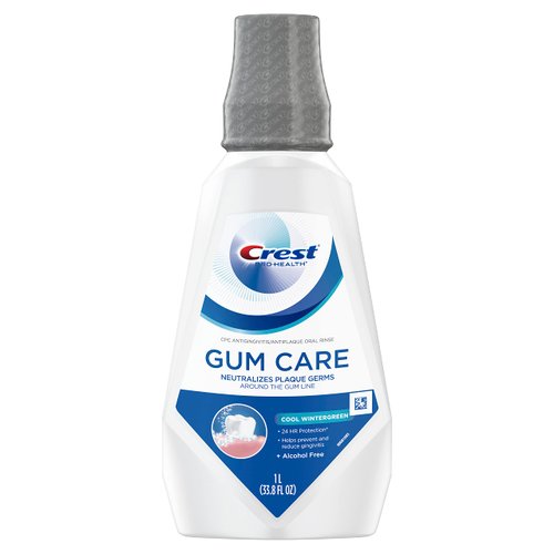 Crest Gum Care Mouthwash (Cool Wintergreen, 1 L/33.8 Fl Oz)