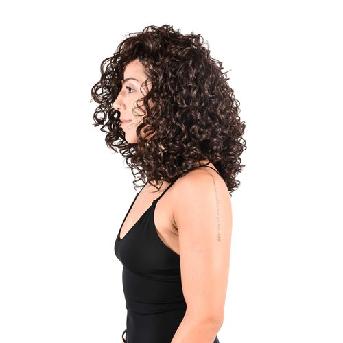 Catalonia Brazilian Curly Wigs for African American Black Women,Afro Kinky Lace Front Wig Heat Resistance Synthetic Fiber 16" Brown