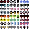 MaxMau Dart Flights,144 pcs Standard Shape Professional Flight Feather Replacement Tails Wing for Steel Tip and Soft Tip Darts