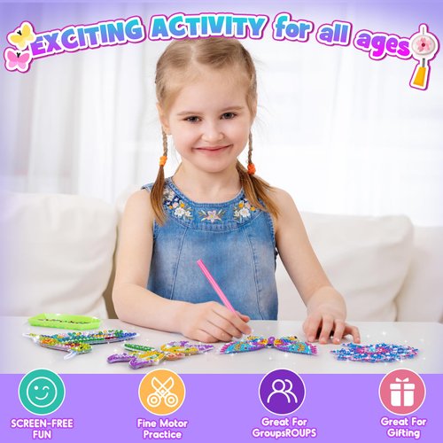 WethCorp Arts and Crafts for Kids Ages 8-12,Diamond Painting Kits for Kids Adults,Creative Art Activity for Boys Girls Birthday Gifts for 6 7 8 9,10-12 Year Old,Teens,Adults