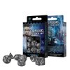 Q-Workshop Classic RPG Smoky & White Dice Set (7 Piece)