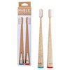 MABLE Bamboo Toothbrush Two Pack, Soft Bristle (Soft Bristle)