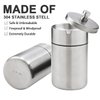Stainless Steel Auto Ashtrays with Lid Car Ashtray Smell Proof Portable Smokeless Detachable Windproof Extinguished Butt Bucket Ash Tray for Car Cup Holder (Silver)