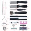 31Pcs Foot & Hand File Pedicure Tools Kit for Dead Skin Remove, Nail Maintain with Cleaning Storage Box for Men Women Salon or Home Best Gift