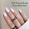 Born Pretty Hema-Free Gel Nail Polish, 15ml White Color Soak Off U V LED Gel Polish Nail, French White Wedding Tips Nail Art DIY Manicure at Home
