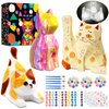 FUNZBO 3Pcs Paint Your Own Cat Lamp Kit - Art & Craft Supplies Kitten Painting Kits, Arts and Crafts for Kids Adults, DIY Night Light Toys Christmas Gift for Girls Boys Ages 3 4 5 6 7 8 9 10 11 12 13+