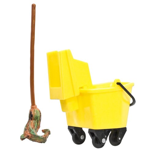 Mop & Bucket for Wrestling Action Figures