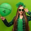 hhdatc Irish Women Girl St Patricks Day Headband Accessories,Shamrock Mini Top Hat Leprechaun Green Bow Hair Clip Costume Outfits