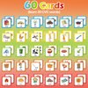 Aizweb CVC Word Match Game,Memory Game, 60 Pcs Toddler Card Games for Kids Ages 3 4 5 6,Phonics Games Flash Cards for Preschool Kindergarten Learning Activities,Educational Toys Homechool Supplies