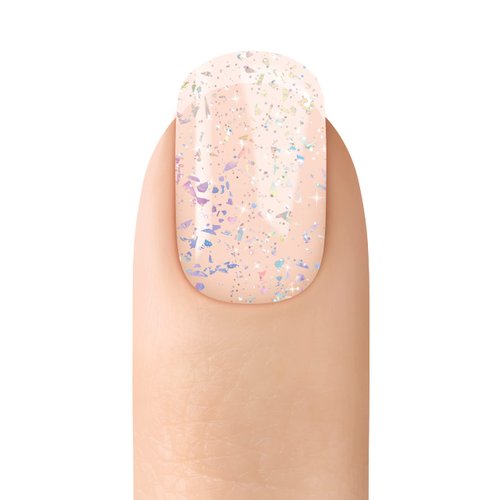 Sensationail Gel Nail Polish, “Shattered Glass” Clear with Multi-Color Glitter Flecks Gel Polish – Nail Gel For up to 2 Weeks of Color – LED Nail Lamp Required – Long-Lasting Finish, No Dry Time