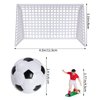 Pistha 18 Pieces Soccer Cake Topper Decorations Soccer Ball Cupcake Topper Soccer Player figure for Soccer Birthday Party Sport Party Football Theme Party Supplies for Men Boy