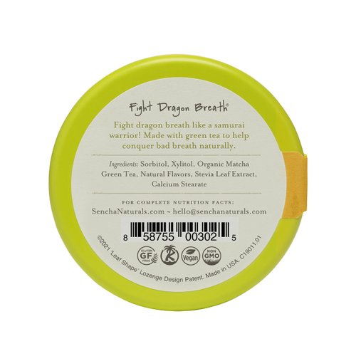 SEN CHA Naturals Green Tea Mints, Tropical Mango, 1.2 oz (Pack of 1)