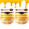 2PCS Honey Lip Balm, Vitamin E Moisturizing Propolis Sleeping Lip Mask, Effective Reduces Lip Lines Prevention Dry and Cracked Lip Scrubs Exfoliator Smoothing Dry Lip Care