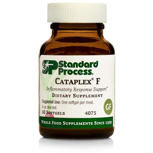 Standard Process Cataplex F - Whole Food Supplement, Metabolism, Skin Health and Hair Health with Vitamin B6, Flaxseed Oil - 60 Softgels