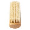 GranNaturals Palm Size Boar Bristle Smoothing Hair Brush - Soft White Bristle Slick Back Hairbrush for Slicking Hair to Create Sleek Style - Natural Wood Handle for Women + Men