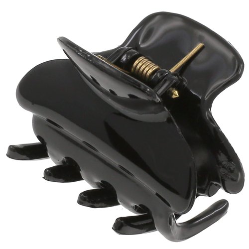 Camila Paris CP3554 French Hair Clip for Women, Small, Black 1.5 Inch Girls Hair Claw Clips Jaw Fashion Durable Styling Hair Accessories for Women, Strong Hold No Slip Grip, Made in France