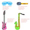 Party Inflatable Rock Star Toy Set,13 Pack, 4 Designs Inflatable Toy Set,4 Electric Guitar,4 Microphones ,4 Shutter Shading Glasses and 1 Saxophone,for Concert Theme Party Favors