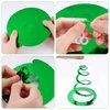 Green Ceiling Swirl Foil Decorations Hanging Plastic Streamer Themed Swirl Party for St. Patrick’s Day Spring Summer Celebration Party Supplies, Pack of 28