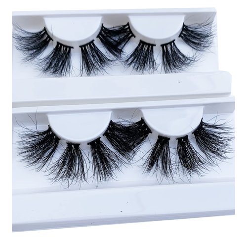 Mink Eyelashes Long Mink Fur Eyelashes Hand Made false eyelashes wholesale bulk eyelashes (2 pairs 2022, mink lashes)
