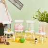 PH PandaHall 4pcs Dollhouse Furniture Chairs 1/12 Miniature Chairs Mini Wood Chair Tiny Furniture Model Chair for Wedding Christmas Dollhouse Dinning Room Home Decor Photography Props 1.5x1.6x3.3inch