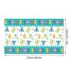CC HOME 1 Pack Cartoon Robots Plastic Tablecloth 54 x 87 Inch Long Rectangular Table Cover for Buffet,Birthday Party Holiday Dinner,Picnic or Tablecloth for Kitchen Event Use